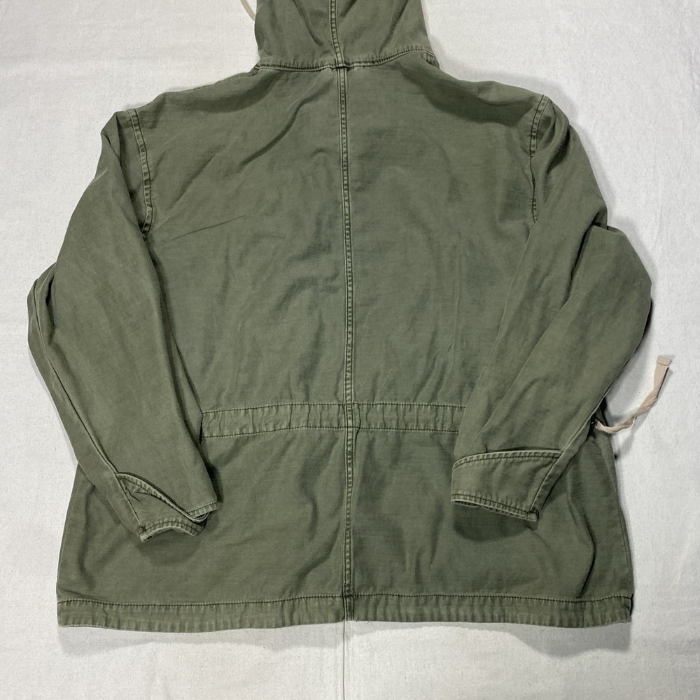 Free People Joshua Tree Utility Military Style Hooded Cotton Jacket Moss sz Sm - Picture 14 of 16